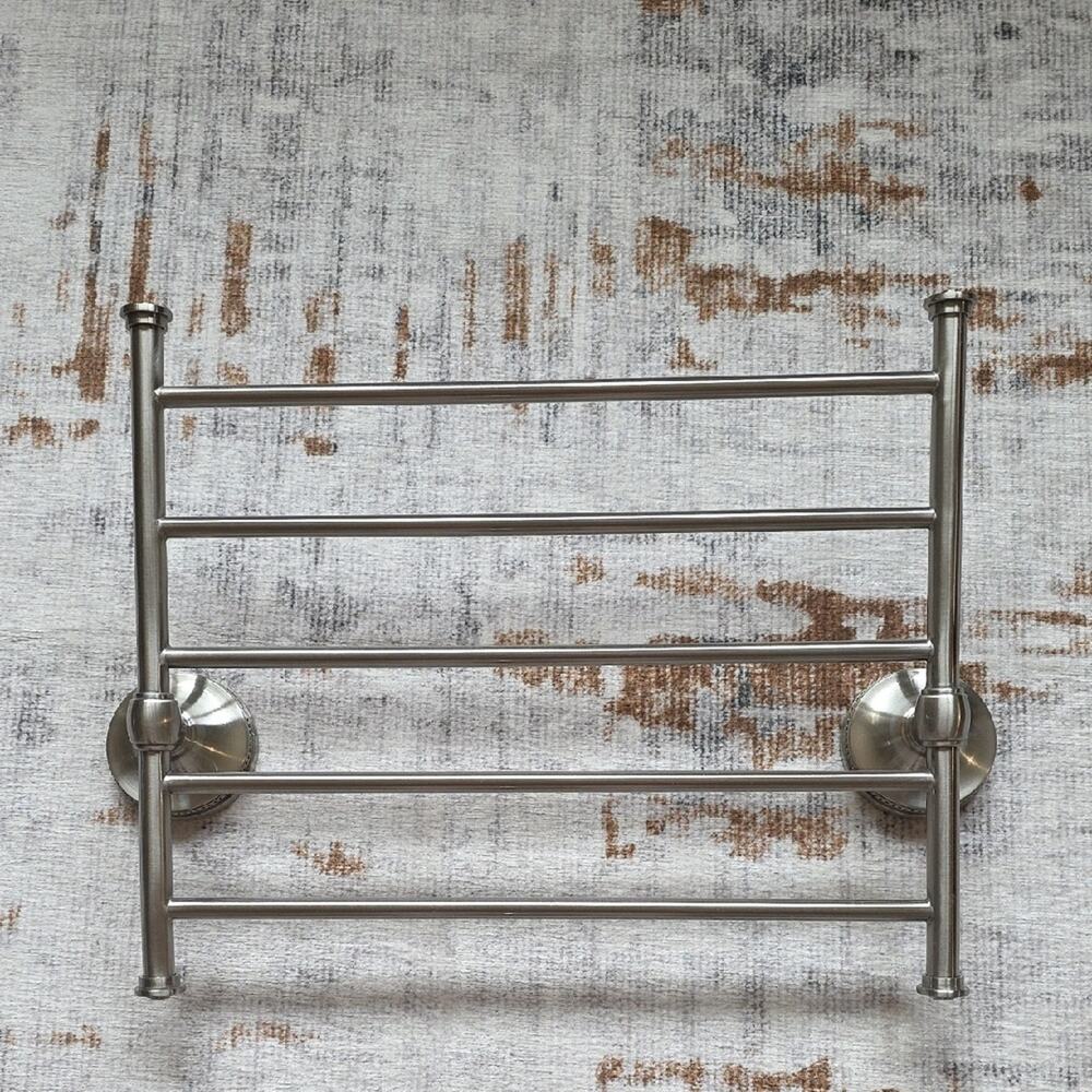 Pottery Barn Braydon Satin Nickel Wall-Mounted Magazine Newspaper Rack (Discont)
